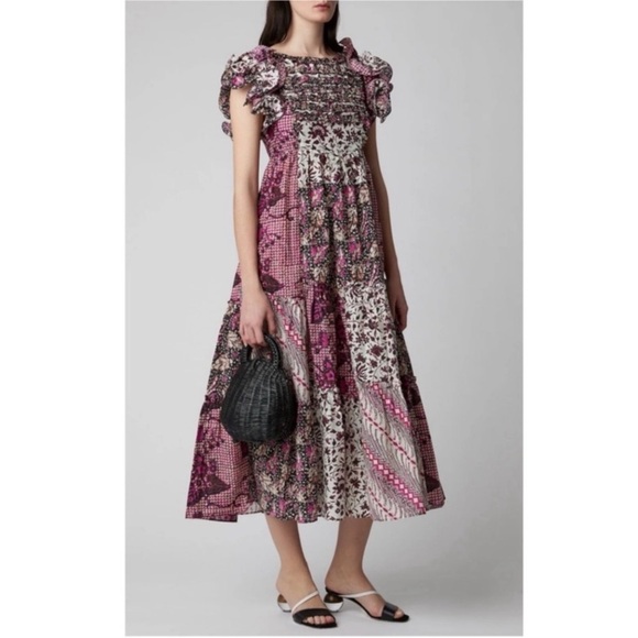 Ulla Johnson Dresses & Skirts - ULLA JOHNSON Zoya Silk Floral Dress Sz 12